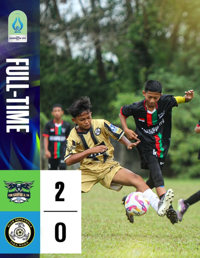 EBR Kampar Jr FA di Piala Soeratin 2025.